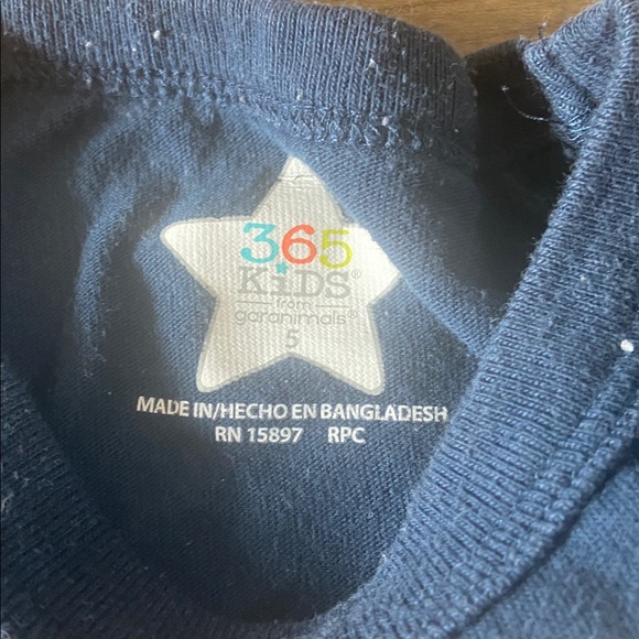 $1 - Garanimals Navy Short Sleeve 'Legendary' Football Tee with Gray Stripes - Picture 2 of 3